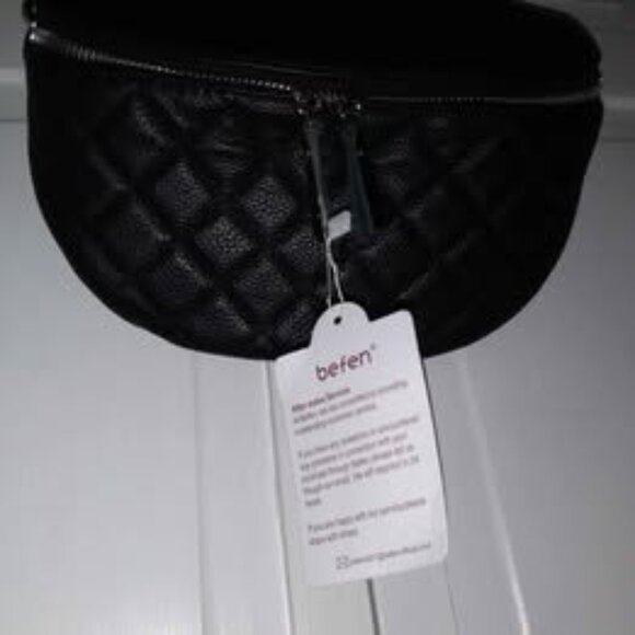 Befen Quilted Leather Fanny Pack/Crossbody Bag - Picture 4 of 4
